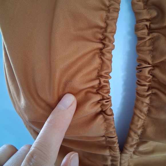 Free People/ Ride Along Cowgirl/ Sleeveless Vegan Leather Top/ Size US L - Picture 12 of 12